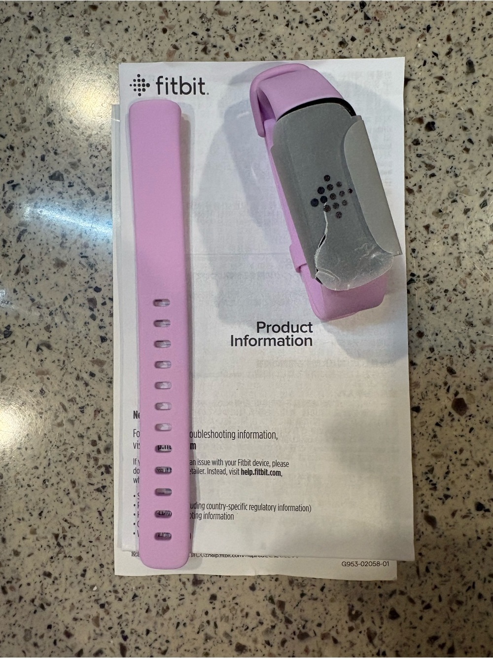 fitbit Lilac/Pink Kids Activity Tracker Band and Tracker inspire 3